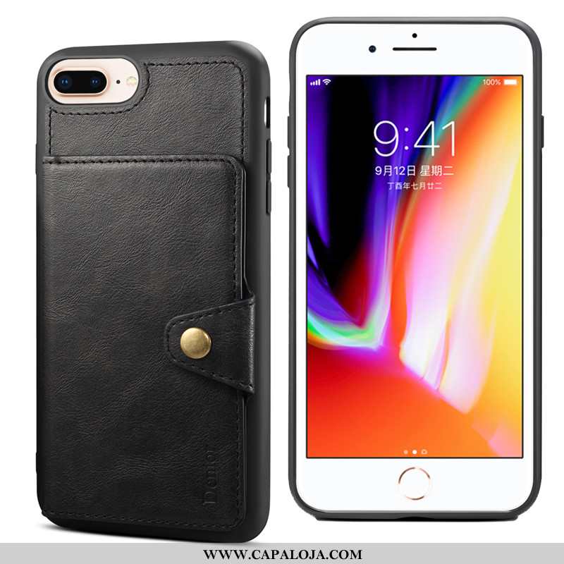 Capa iPhone 8 Plus Soft Cases Suporte Antiqueda Vermelho, Capas iPhone 8 Plus Protetoras Promoção