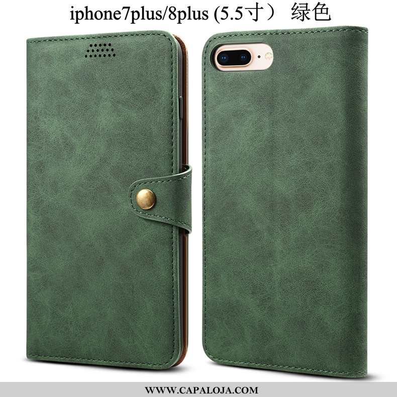 Capa iPhone 8 Plus Tendencia Antiqueda Couro Telemóvel Vermelho, Capas iPhone 8 Plus Soft Comprar