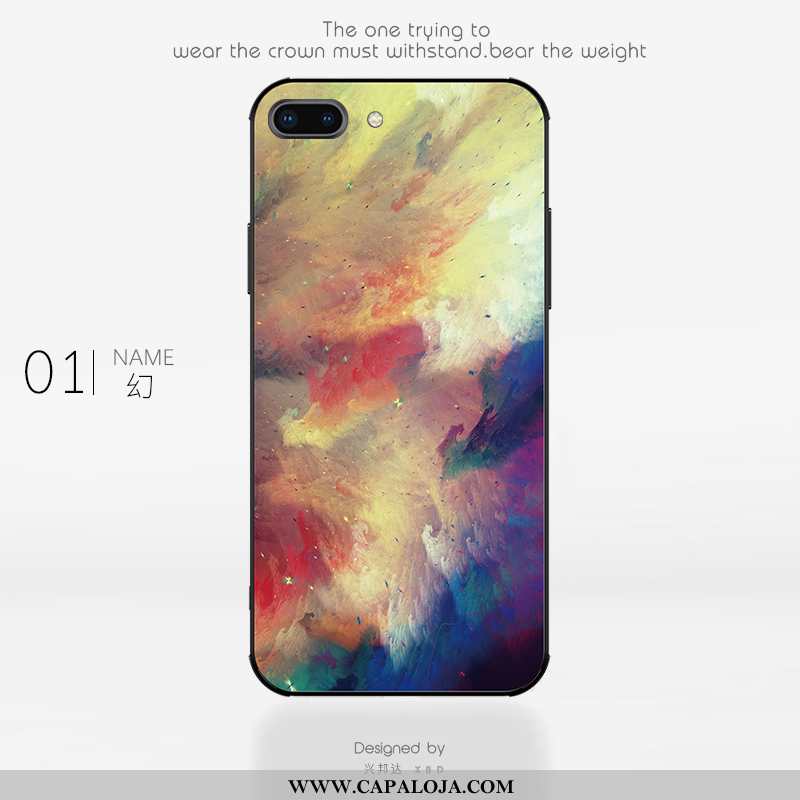 Capa iPhone 8 Plus Tendencia Antiqueda Slim Arte Azul, Capas iPhone 8 Plus Super Barato