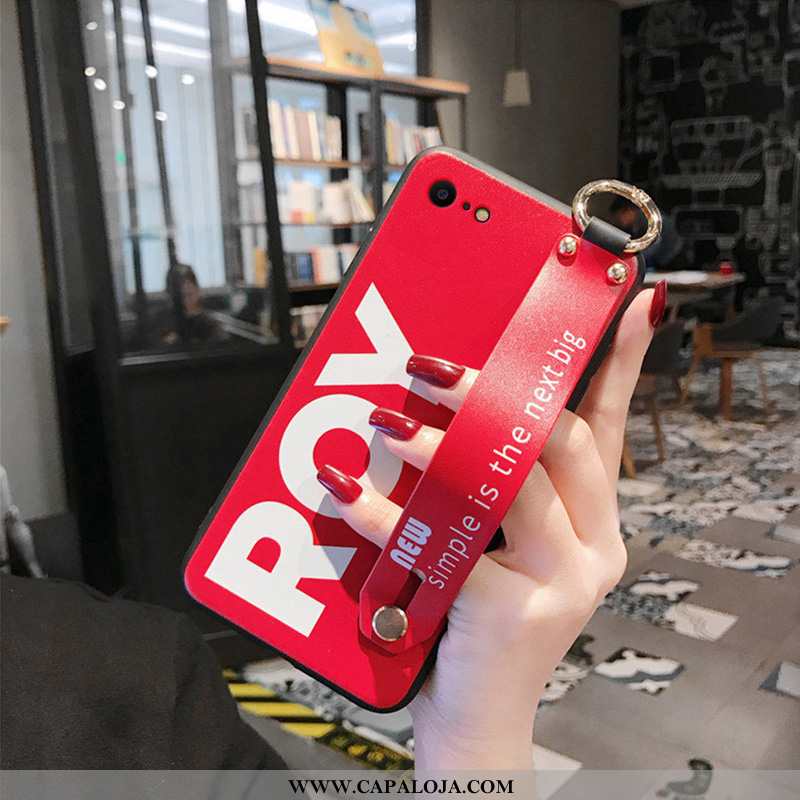 Capa iPhone 8 Slim Antiqueda Protetoras Super Vermelho, Capas iPhone 8 Tendencia Barato