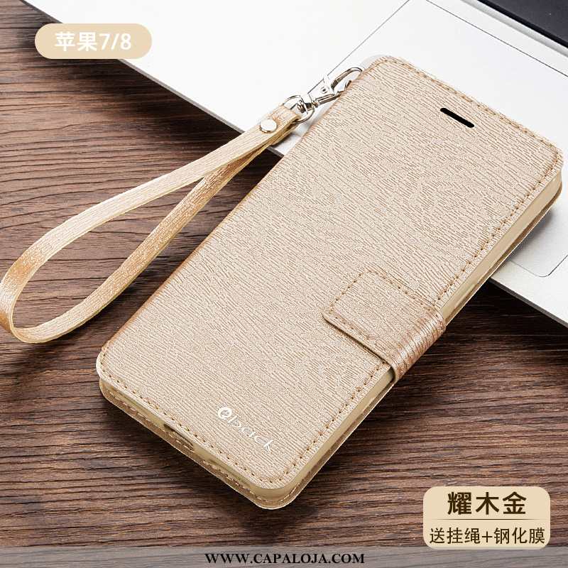 Capa iPhone 8 Soft Cover Antiqueda Feminino Dourado, Capas iPhone 8 Protetoras Baratos