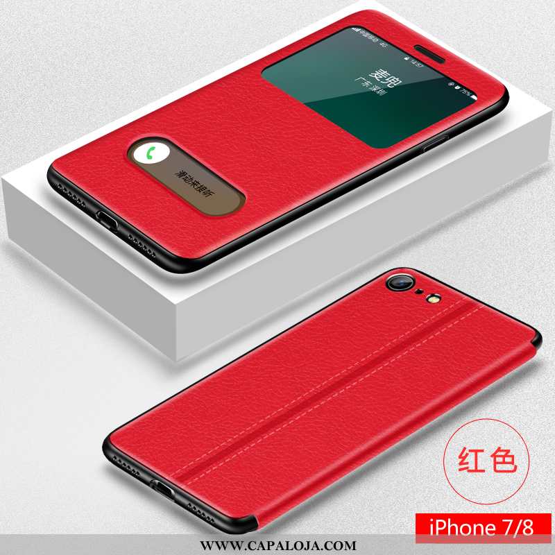 Capa iPhone 8 Soft Silicone Masculino Feminino Vermelho, Capas iPhone 8 Protetoras Comprar