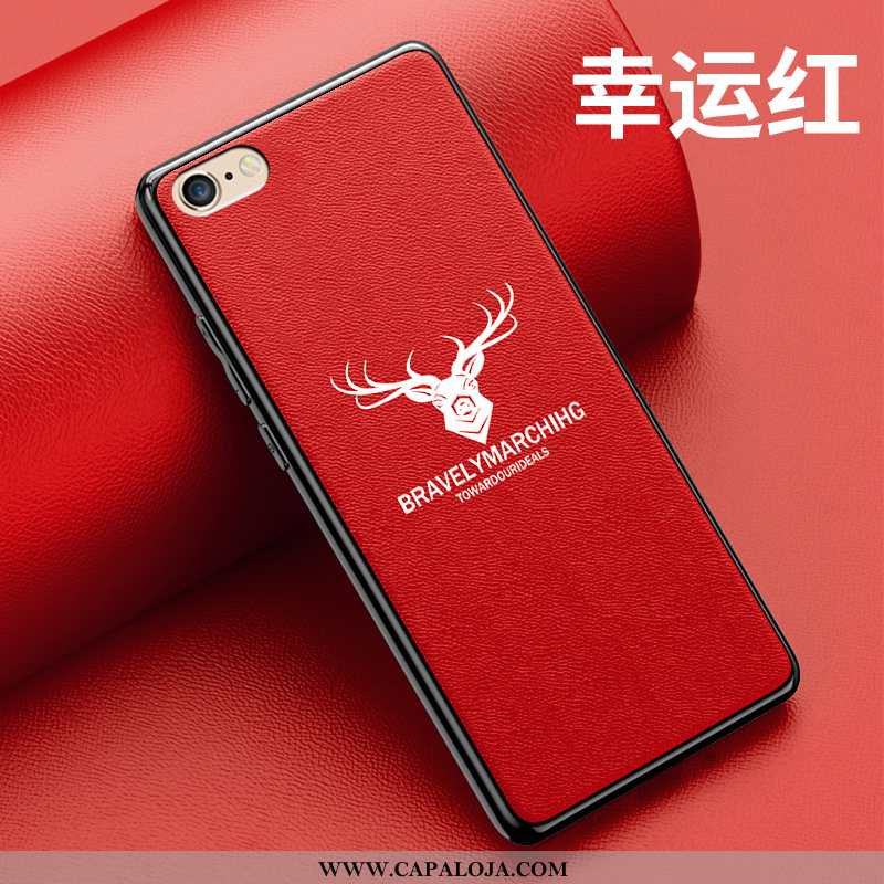 Capa iPhone Se (nouveau) Couro Criativas Cases Vermelha Vermelho, Capas iPhone Se (nouveau) Protetor