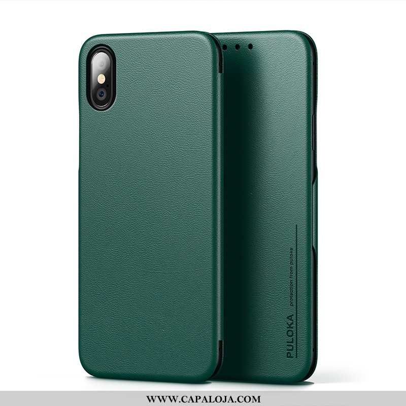 Capa iPhone X Couro Protetoras Personalizada Telemóvel Azul Turquesa, Capas iPhone X Super Online