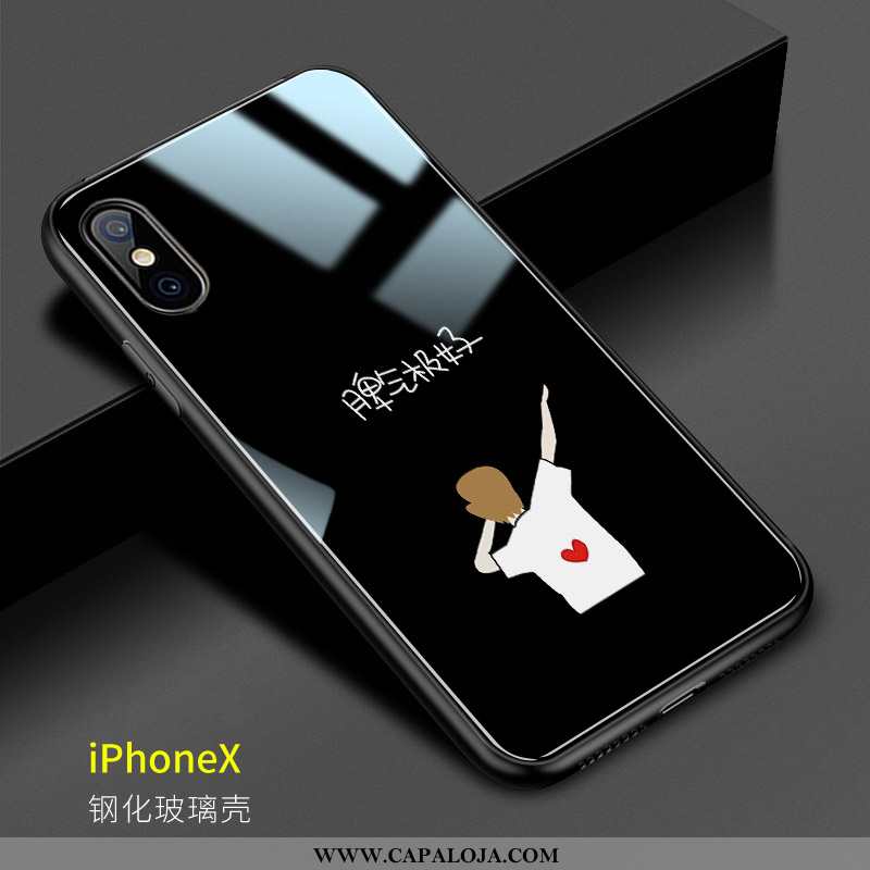 Capa iPhone X Personalizada Casal Masculino Minimalista Branco, Capas iPhone X Criativas Baratas