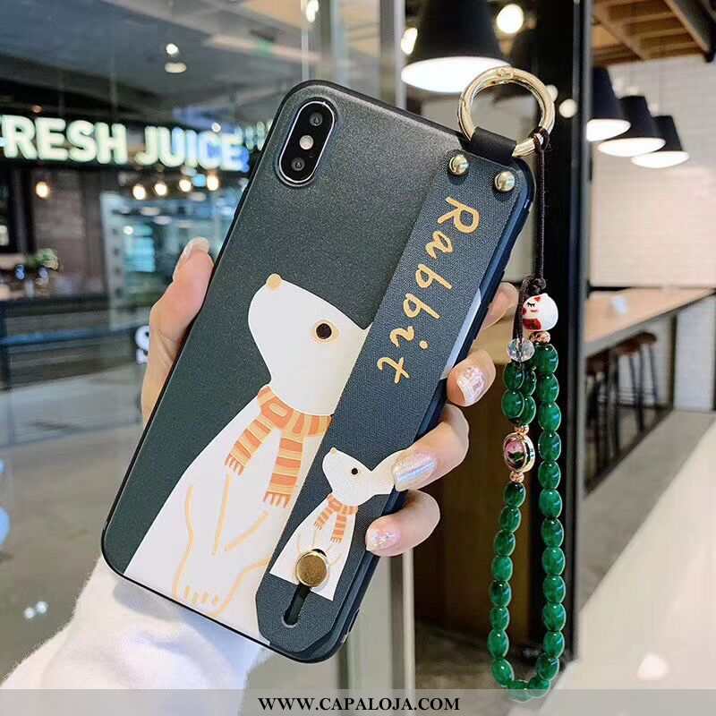 Capa iPhone X Protetoras Cases Criativas Antiqueda Verde, Capas iPhone X Personalizado Venda