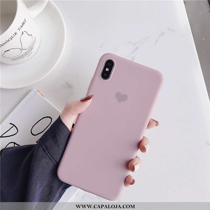 Capa iPhone X Protetoras Soft Coração Cases Azul, Capas iPhone X Silicone Online