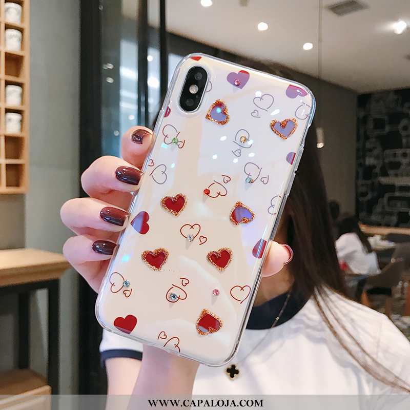 Capa iPhone X Protetoras Telemóvel Malha Cases Vermelho, Capas iPhone X Silicone Comprar