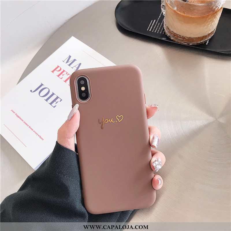 Capa iPhone X Silicone Feminino Capas Soft Cinza, iPhone X Personalizada Baratos