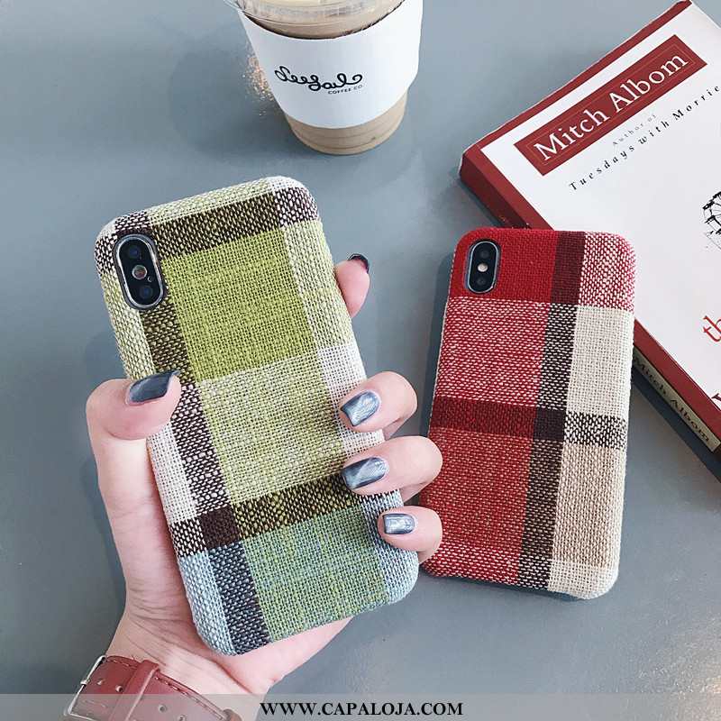 Capa iPhone X Soft Suede Cases Feminino Verde, Capas iPhone X Peluciada Barato