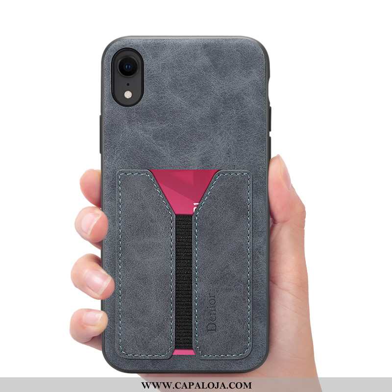 Capa iPhone Xr Carteira Telemóvel Masculino Cases Castanho, Capas iPhone Xr Couro Venda