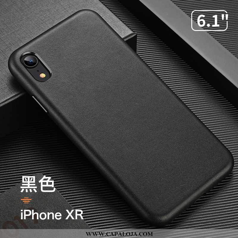 Capa iPhone Xr Criativas Bege Vermelha Personalizada, Capas iPhone Xr Couro Genuíno Comprar