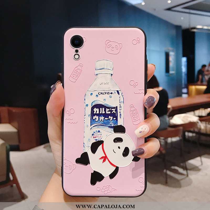 Capa iPhone Xr Desenho Animado Silicone Slim Completa Rosa, Capas iPhone Xr Fofas Comprar