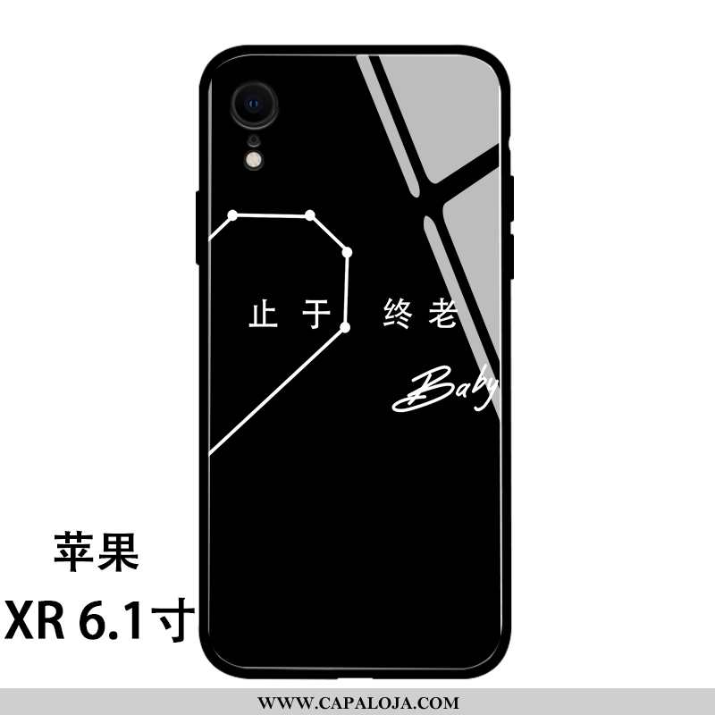 Capa iPhone Xr Personalizado Vermelha Feminino Malha Preto, Capas iPhone Xr Tendencia Promoção