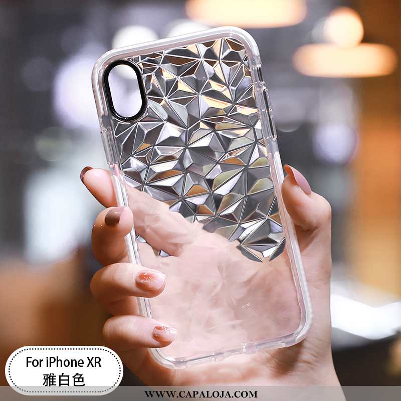 Capa iPhone Xr Slim Silicone Protetoras Cases Branco, Capas iPhone Xr Tendencia Baratos