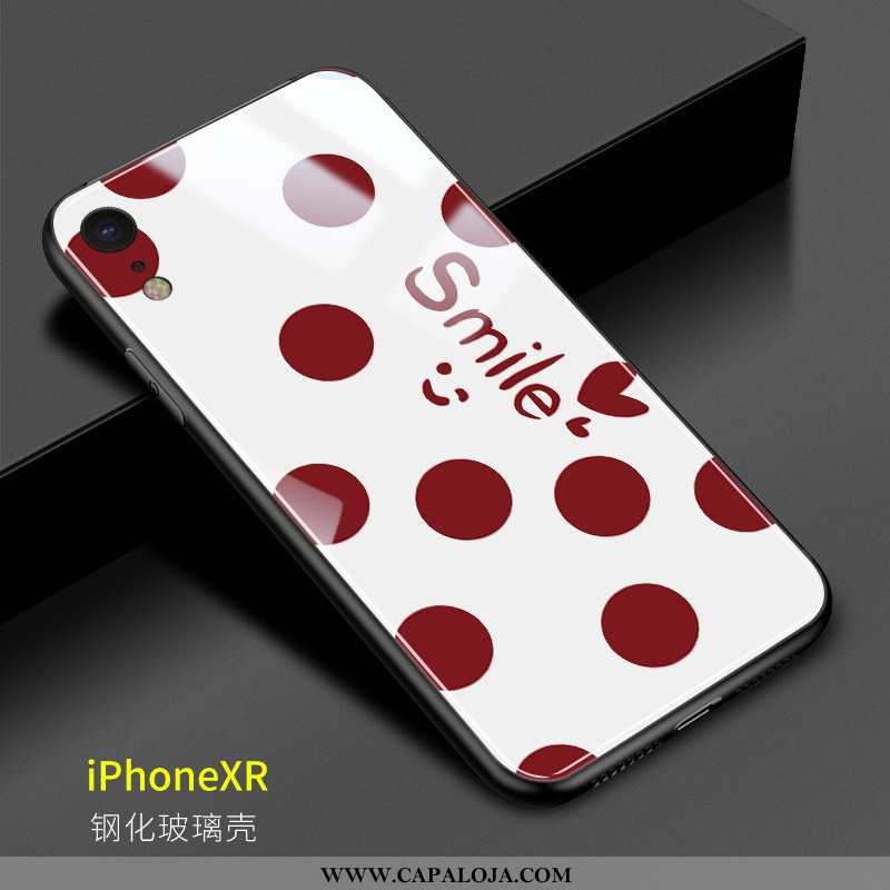 Capa iPhone Xr Tendencia Feminino Casal Resistente Vermelho, Capas iPhone Xr Vidro Venda