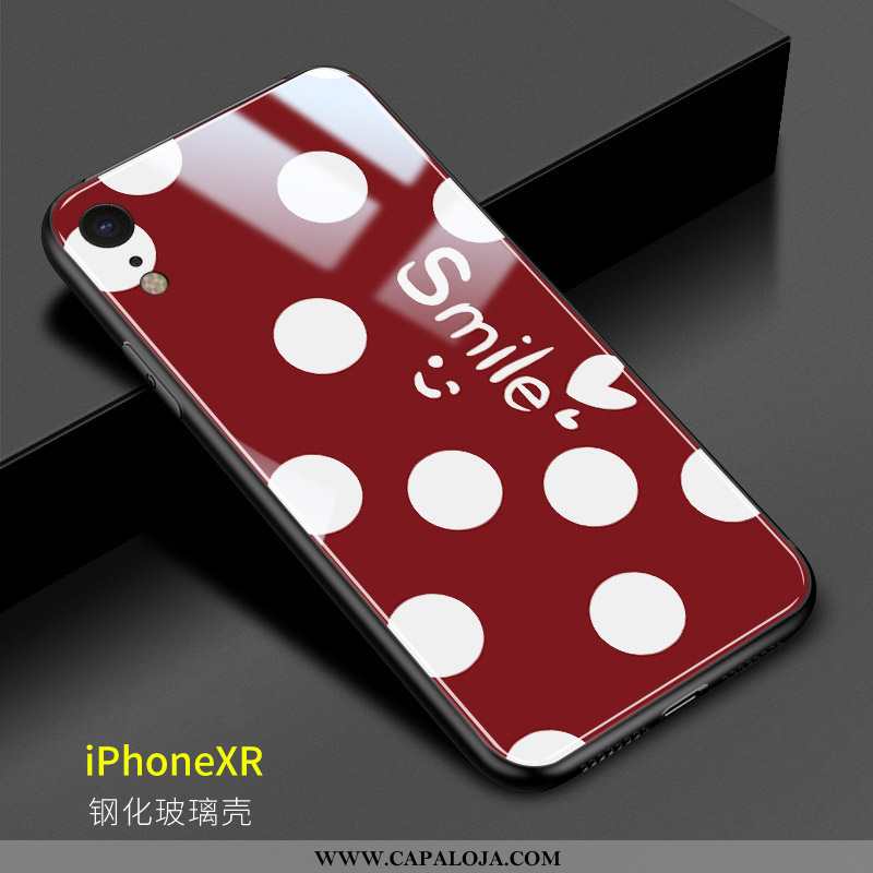 Capa iPhone Xr Tendencia Feminino Casal Resistente Vermelho, Capas iPhone Xr Vidro Venda