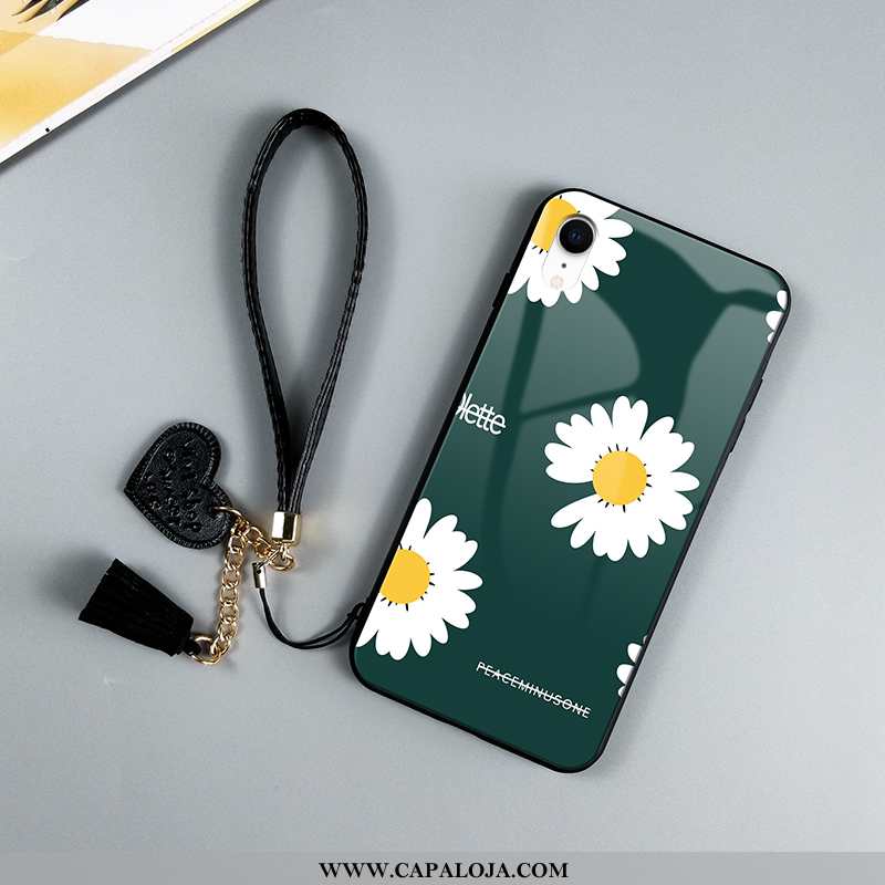 Capa iPhone Xr Tendencia Vidro Preto Telemóvel, Capas iPhone Xr Soft Comprar