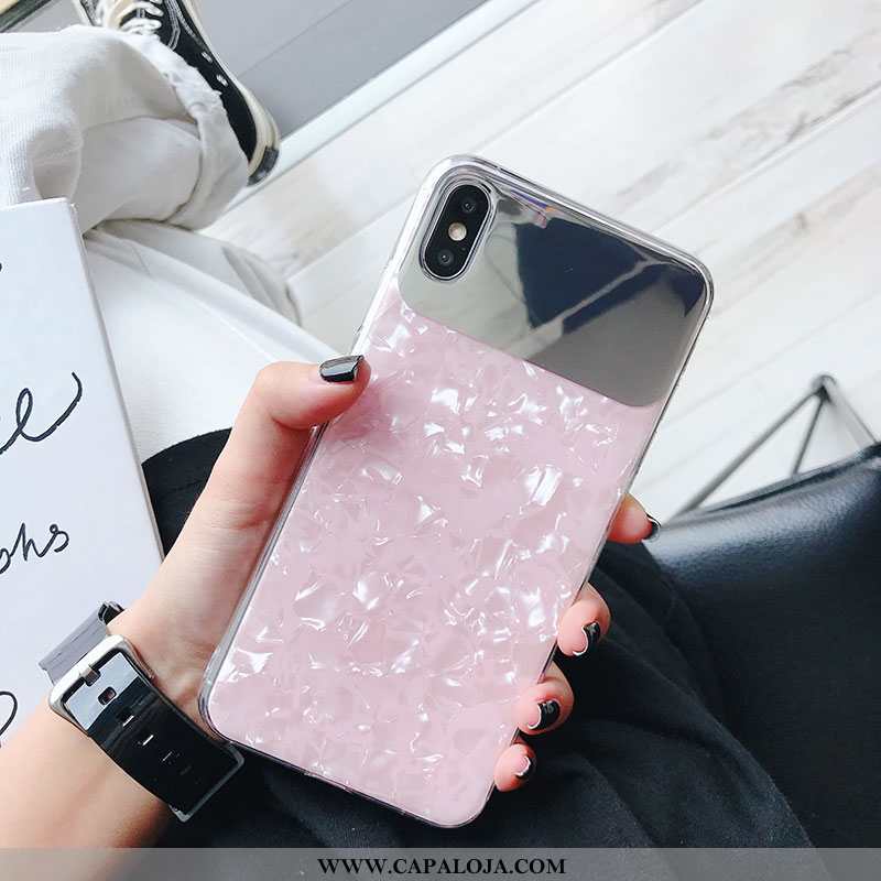 Capa iPhone Xs Branco Capas Feminino Telemóvel, iPhone Xs Concha Promoção