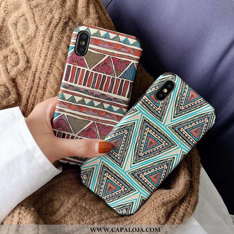 Capa iPhone Xs Criativas Feminino Telemóvel Masculino Azul, Capas iPhone Xs Tendencia Baratos