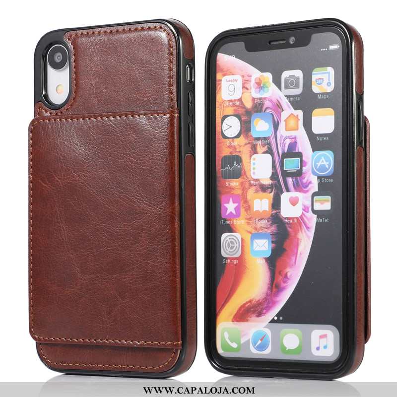 Capa iPhone Xs Max Couro Capas Rosa Telemóvel, iPhone Xs Max Criativas Baratas