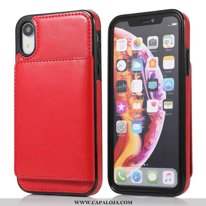 Capa iPhone Xs Max Couro Capas Rosa Telemóvel, iPhone Xs Max Criativas Baratas