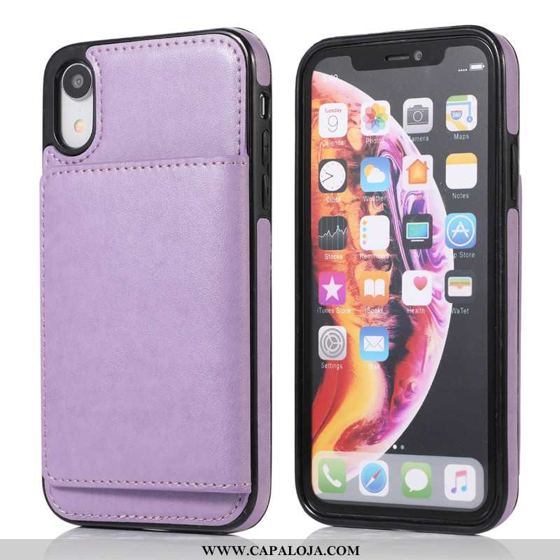 Capa iPhone Xs Max Couro Capas Rosa Telemóvel, iPhone Xs Max Criativas Baratas