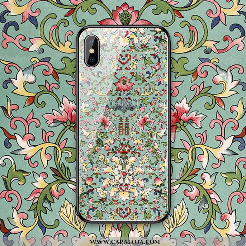 Capa iPhone Xs Max Criativas Verde Arte Palace, Capas iPhone Xs Max Vintage Online