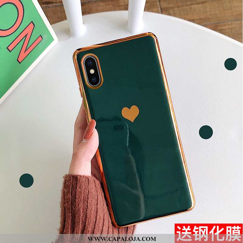 Capa iPhone Xs Max Personalizada Cases Feminino Coração Vermelho, Capas iPhone Xs Max Criativas Onli