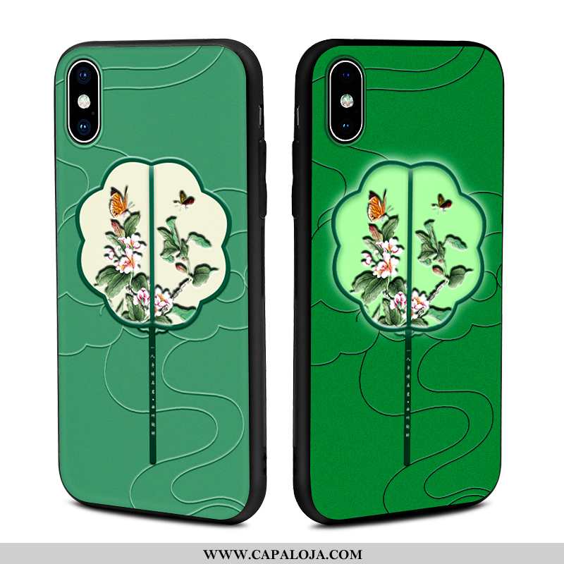 Capa iPhone Xs Max Tendencia Antiqueda Cases Feminino Verde, Capas iPhone Xs Max Protetoras Baratas