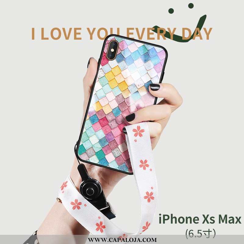 Capa iPhone Xs Max Tendencia Feminino Vidro Telemóvel Verde, Capas iPhone Xs Max Silicone Comprar