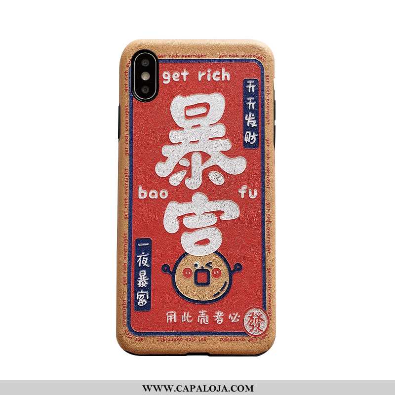 Capa iPhone Xs Personalizada Vermelha Seda Soft Vermelho, Capas iPhone Xs Criativas Promoção