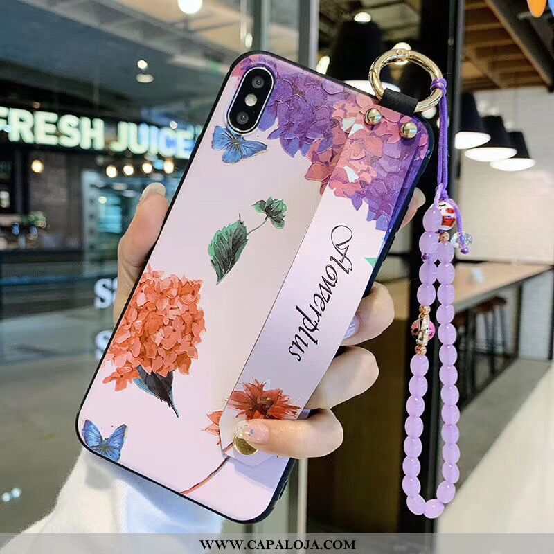 Capa iPhone Xs Protetoras Feminino Capas Braceletes Roxo, iPhone Xs Vintage Promoção