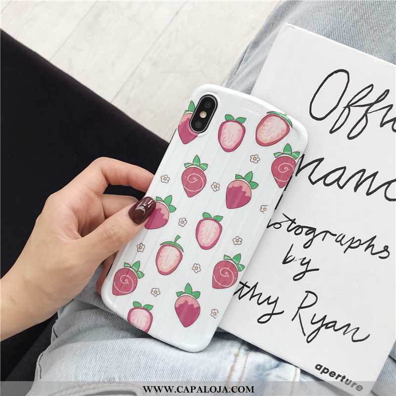 Capa iPhone Xs Silicone Casal Antiqueda Branco, Capas iPhone Xs Fofas Barato