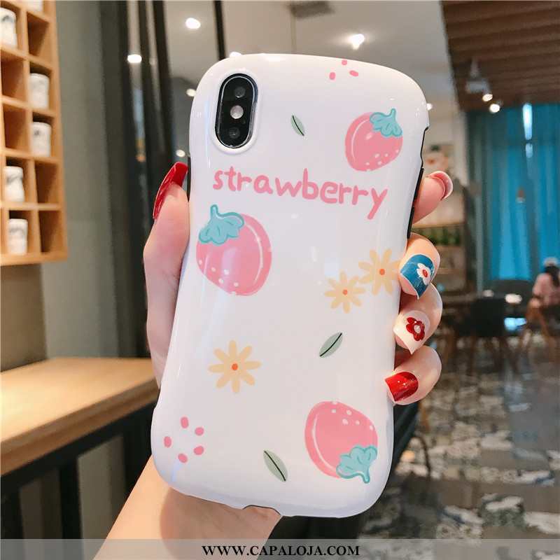 Capa iPhone Xs Soft Feminino Capas Redondo Branco, iPhone Xs Protetoras Venda