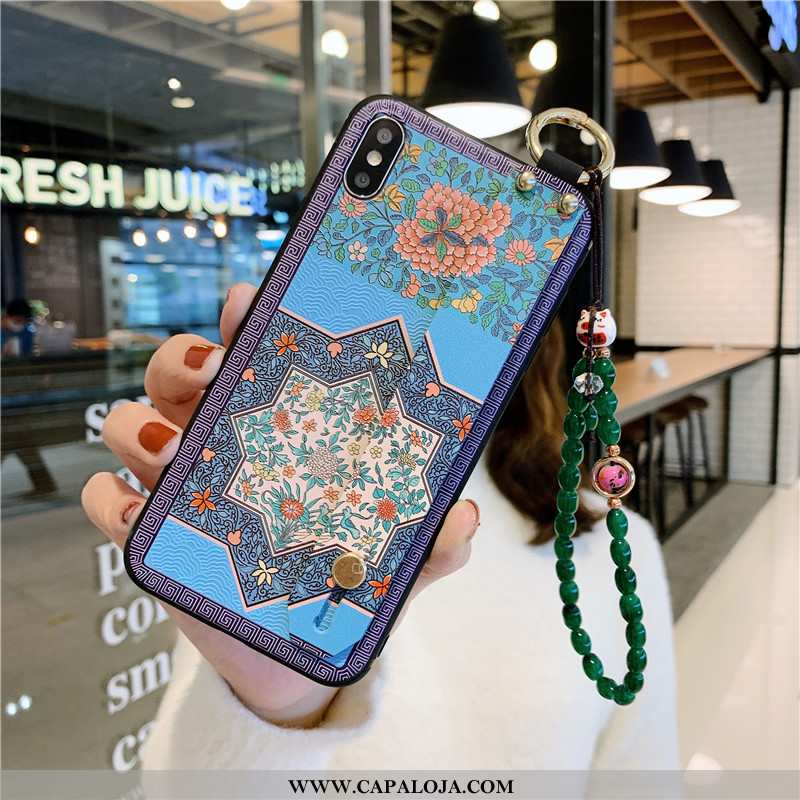 Capa iPhone Xs Soft Pulseira Azul Cases, Capas iPhone Xs Protetoras Barato