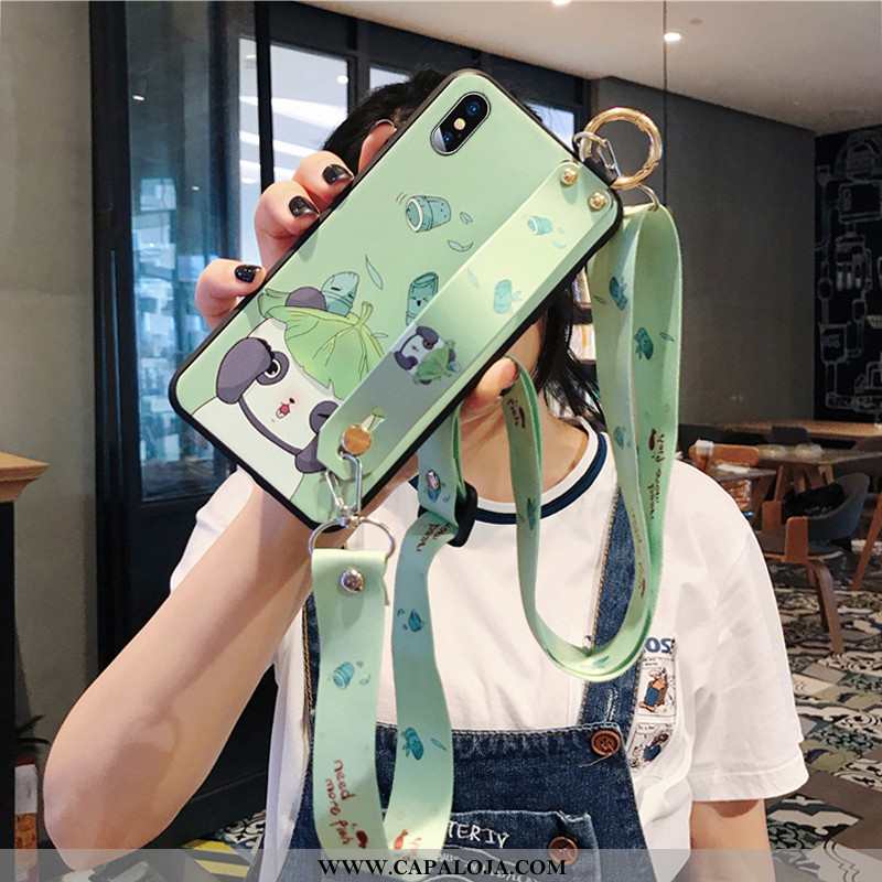 Capa iPhone Xs Soft Tendencia Masculino Telemóvel Verde, Capas iPhone Xs Protetoras Promoção