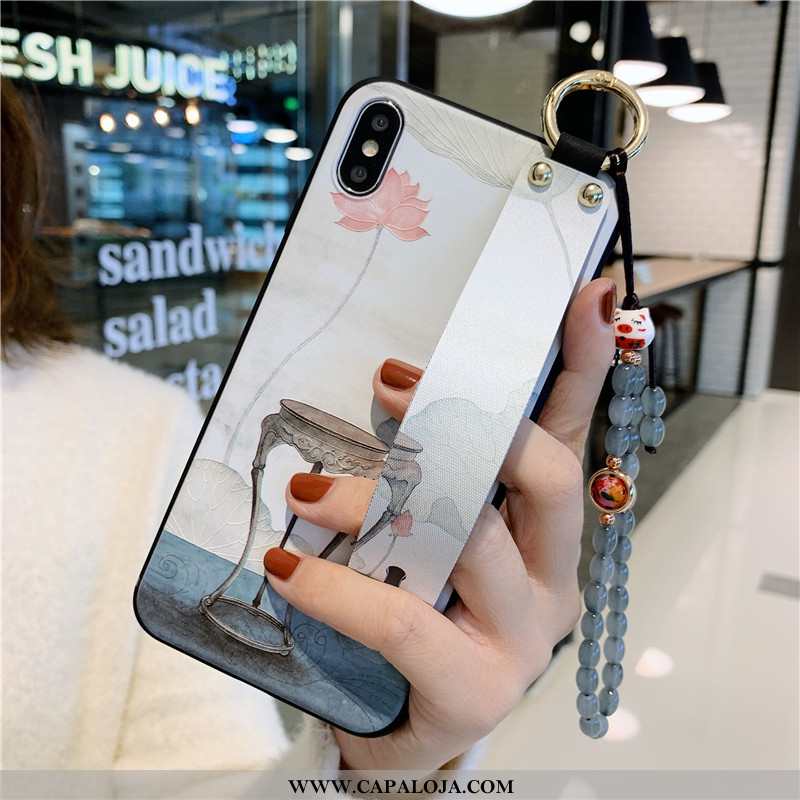 Capa iPhone Xs Soft Wrisband Branco Telemóvel, Capas iPhone Xs Protetoras Comprar