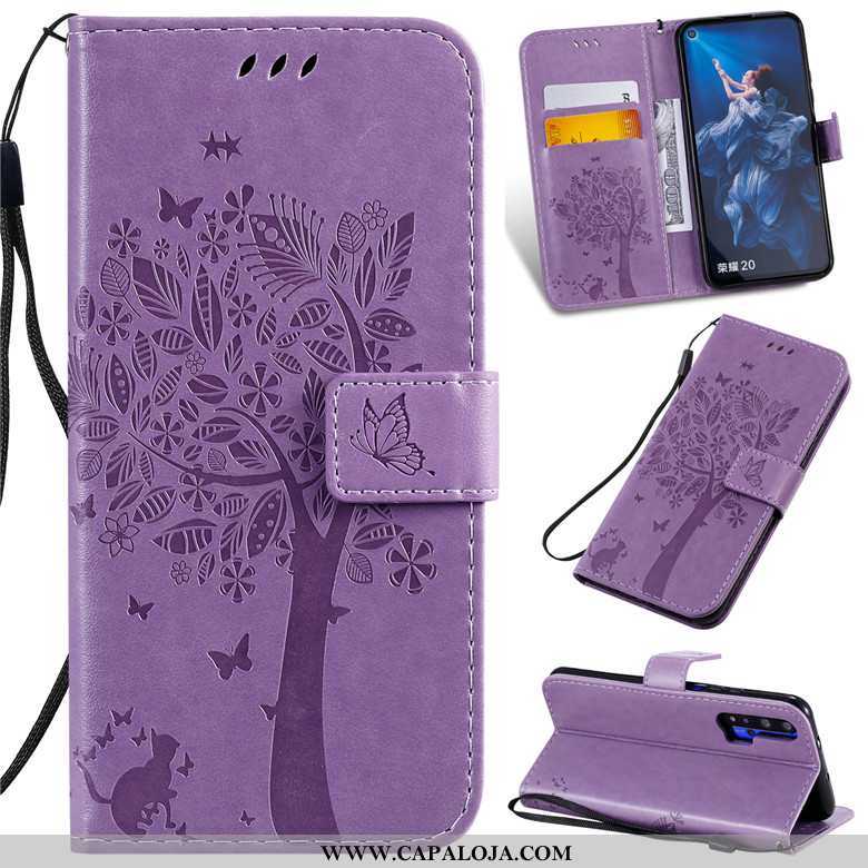 Capas Honor 20 Pro Couro Telemóvel Roxa Silicone Roxo, Capa Honor 20 Pro Protetoras Baratos