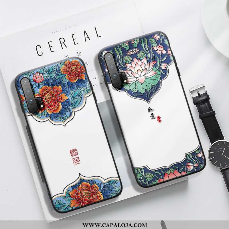 Capas Honor 20 Pro Silicone Antiqueda Cases Telemóvel Branco, Capa Honor 20 Pro Vintage Promoção