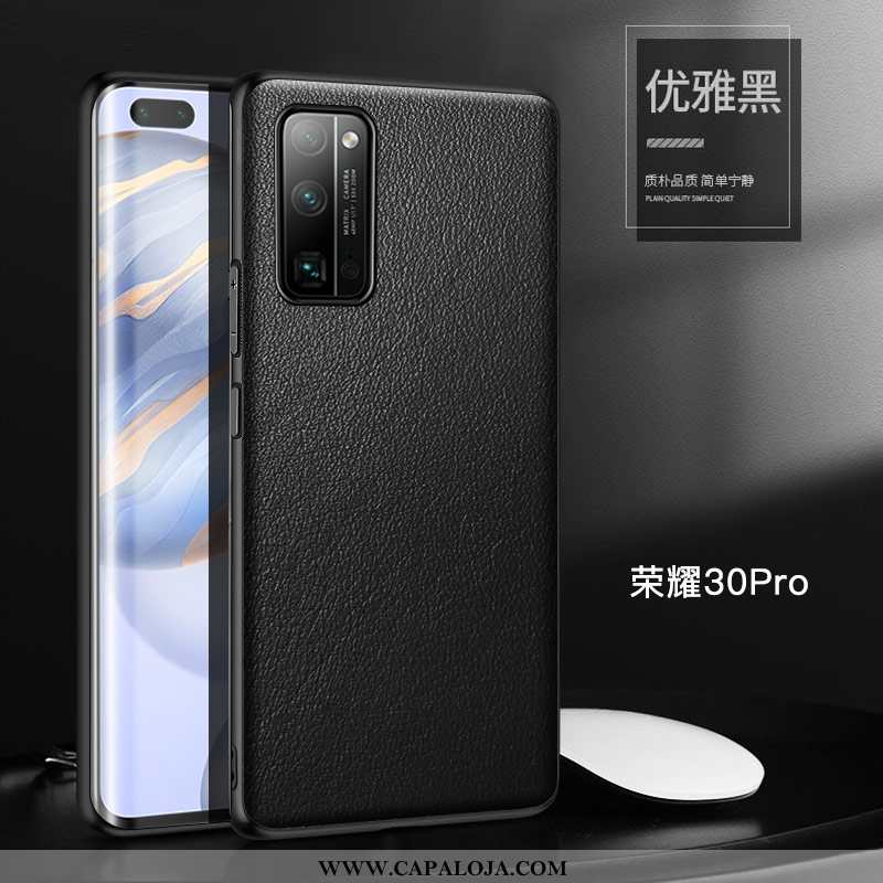 Capas Honor 30 Pro Personalizado Laranja Masculino Cases, Capa Honor 30 Pro Couro Genuíno Promoção