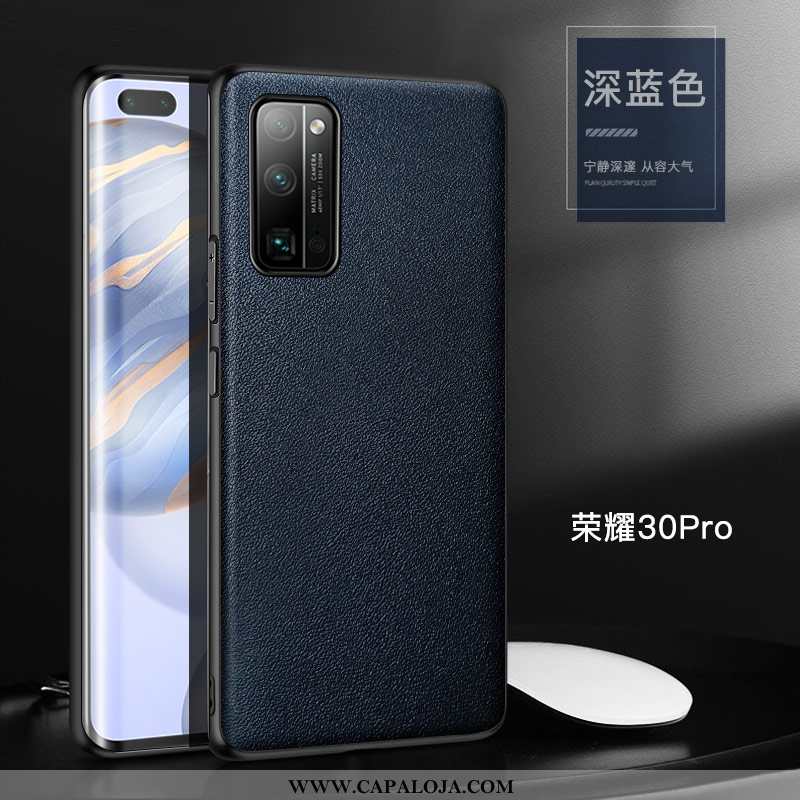 Capas Honor 30 Pro Personalizado Laranja Masculino Cases, Capa Honor 30 Pro Couro Genuíno Promoção