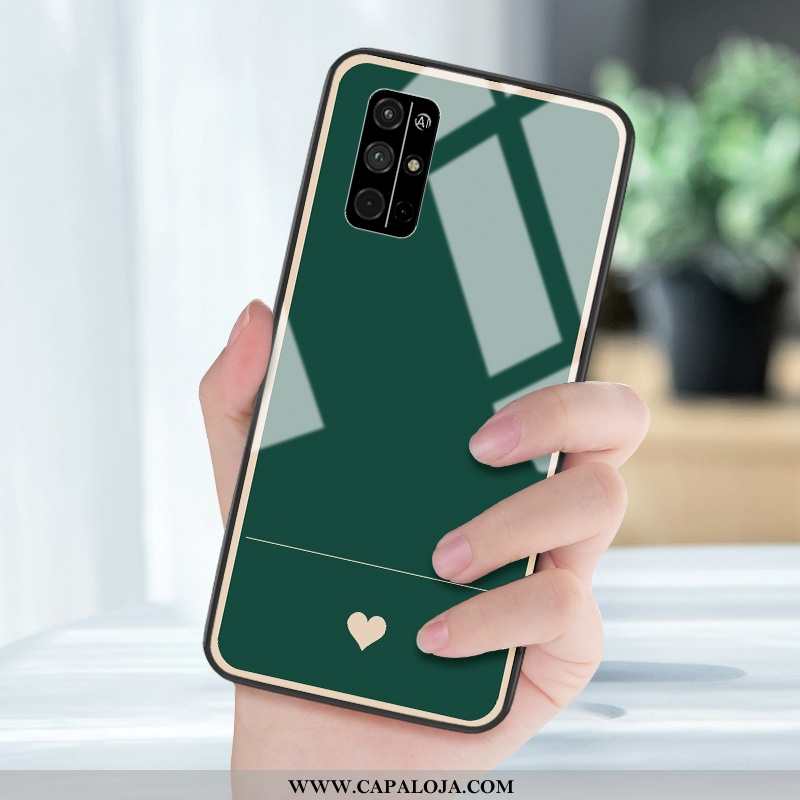 Capas Honor 30s Silicone Casal Frente Cases Verde, Capa Honor 30s Vidro Barato