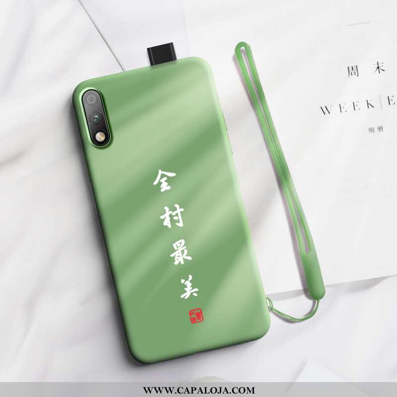 Capas Honor 9x Cordao Soft Telemóvel Silicone Verde, Capa Honor 9x Personalizada Barato