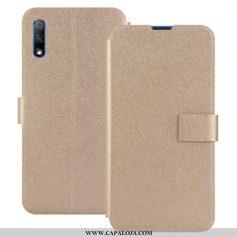 Capas Honor 9x Couro Telemóvel Cases Cover Dourado, Capa Honor 9x Soft Online