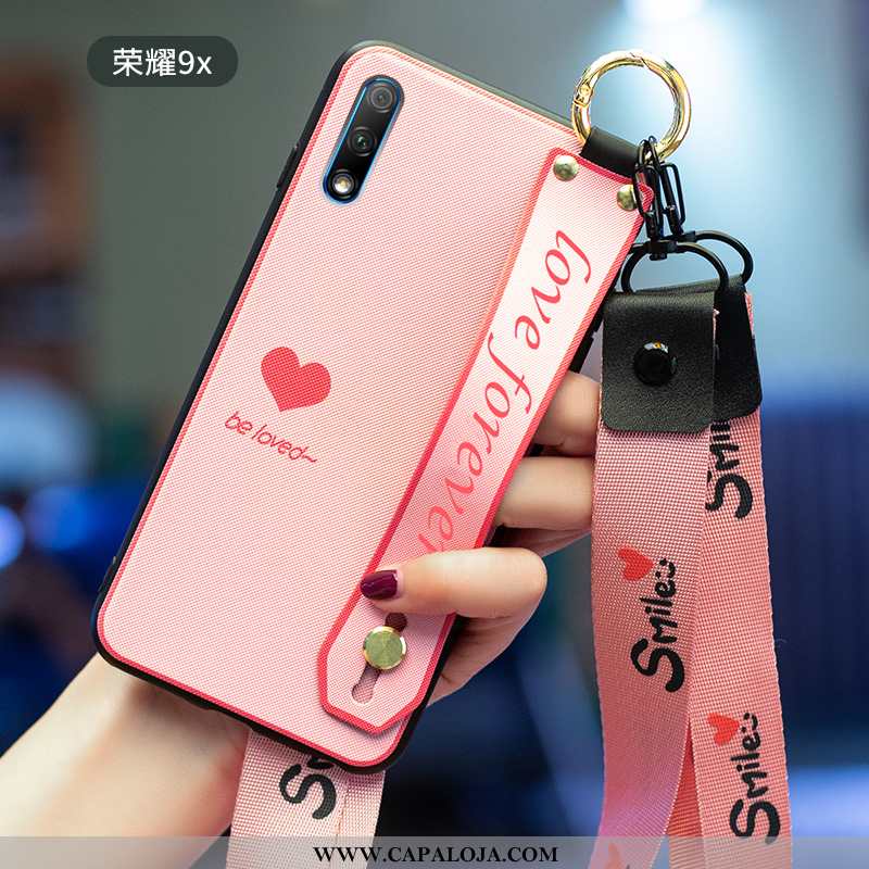 Capas Honor 9x Criativas Feminino Personalizado Silicone Rosa, Capa Honor 9x Tendencia Comprar