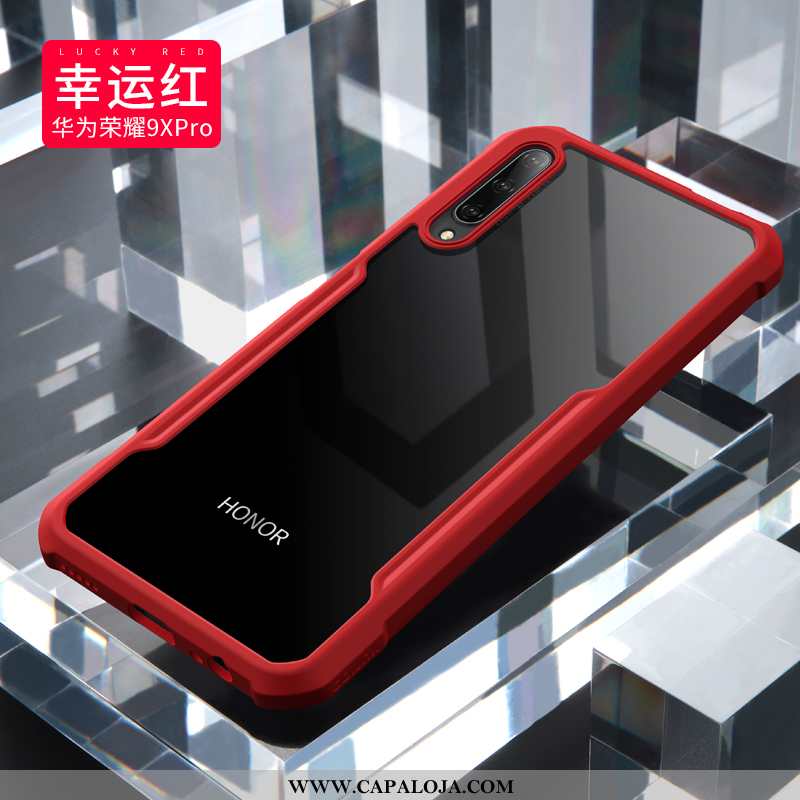 Capas Honor 9x Pro Protetoras Personalizado Vermelha Malha Vermelho, Capa Honor 9x Pro Silicone Onli