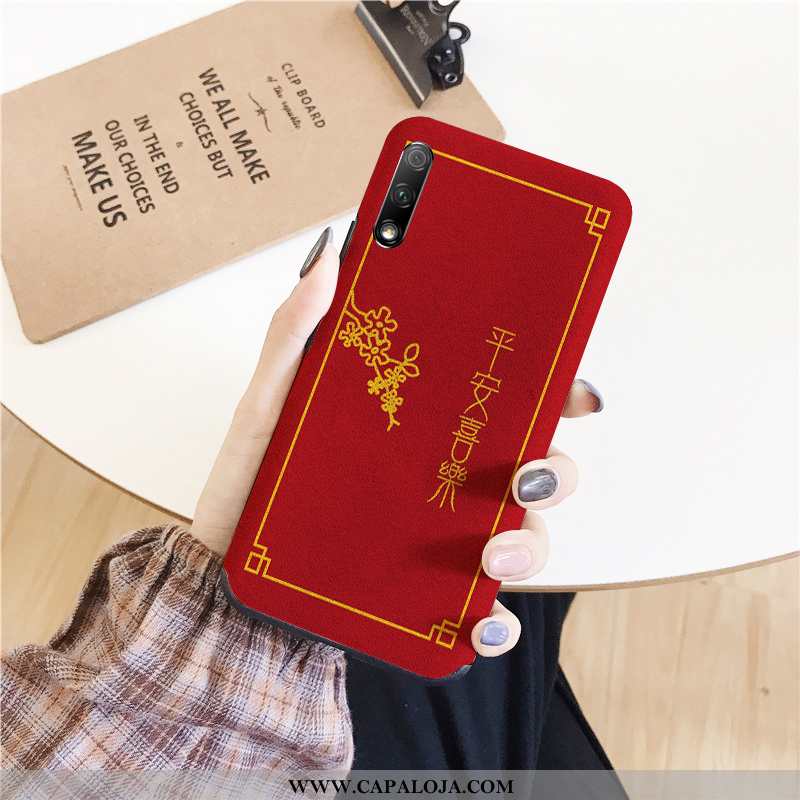 Capas Honor 9x Silicone Casal Flatform Completa Vermelho, Capa Honor 9x Tendencia Comprar