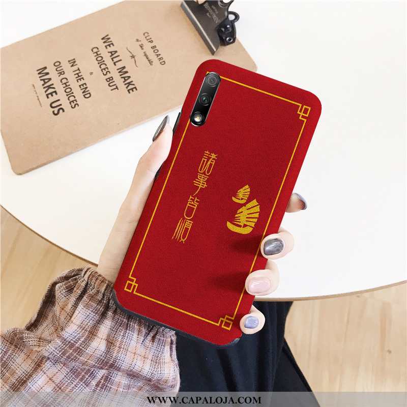 Capas Honor 9x Silicone Casal Flatform Completa Vermelho, Capa Honor 9x Tendencia Comprar