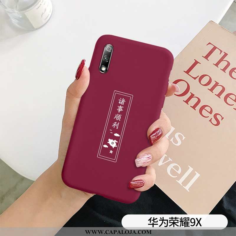 Capas Honor 9x Silicone Tendencia Cases Fosco Verde, Capa Honor 9x Estiloso Barato